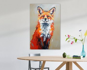 Fox in vibrant colours by Art & Soul Creations