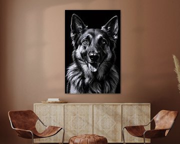Detailed portrait of a dog by Art & Soul Creations