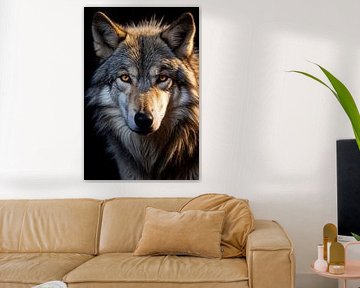 Prachtige close-up van een wolf