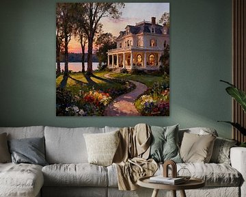 Amerikanisches Plantagenhaus 1 von Johannas Art Creations