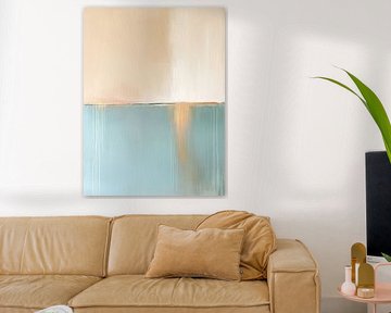 Turquoise abstrait sur Zen et Plus