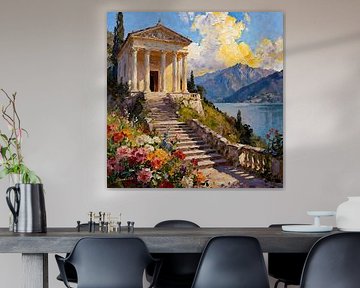 Romantisch Grieks herenhuis 4 van Johannas Art Creations