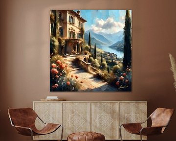 Romantische italienische Villa von Johannas Art Creations