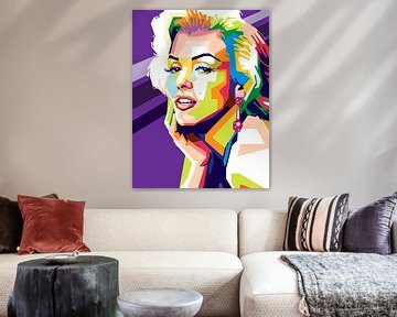 Marilyn Monroe Popart Kunstwerk (NIEUW)