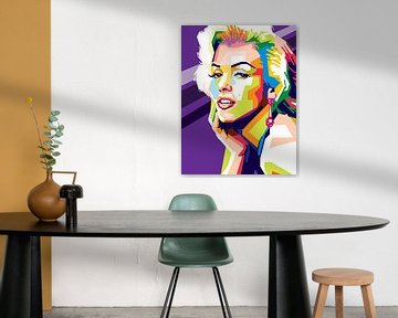 Marilyn Monroe Popart Kunstwerk (NIEUW) van Kunst Company