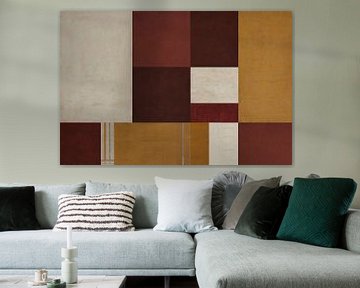 Geometrisch minimalistisch schilderij van Art & Soul Creations