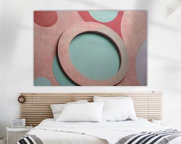 Geometrisch ontwerp in zachte kleuren