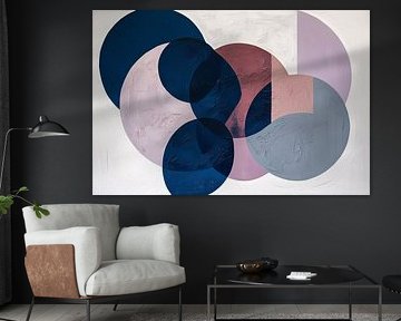 Abstrakte Formen in sanften Farben