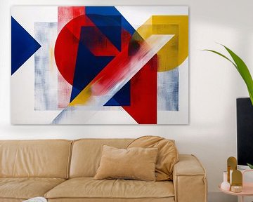 Geometrisch abstract ontwerp kleuren van Art & Soul Creations