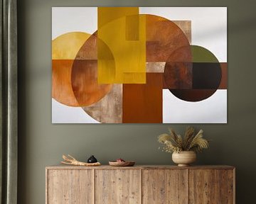 Geometrisch abstract kunstontwerp van Art & Soul Creations