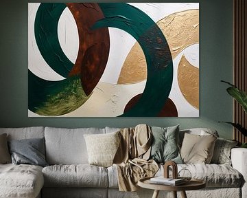 Overlapping circles and arc shapes by Art & Soul Creations