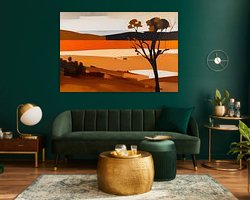 Example of the artwork in a room