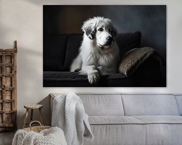 De Majestueuze Pyrenese Berghond in Stijl van Karina Brouwer