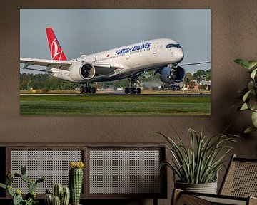 Turkish Airlines Airbus A350-900 passagiersvliegtuig. van Jaap van den Berg