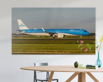 Het nieuwste vliegtuig van de KLM: de Airbus A321neo. van Jaap van den Berg