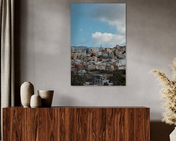 Gran Canaria gekleurde huisjes in de oude binnenstad van Las Palmas - twee