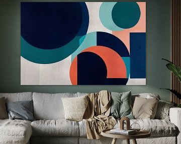 Kleurrijke geometrische abstractie van Art & Soul Creations