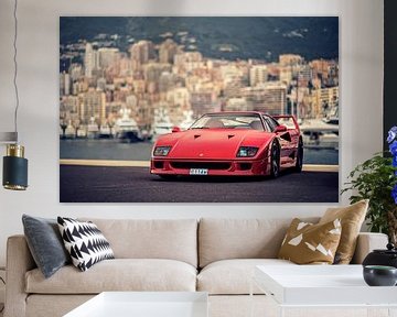 Ferrari F40 in Monaco von Ansho Bijlmakers