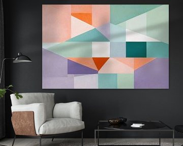 Geometrisch abstract in pastelkleuren van Art & Soul Creations