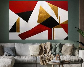 Abstract geometrisch kunstwerk van Art & Soul Creations