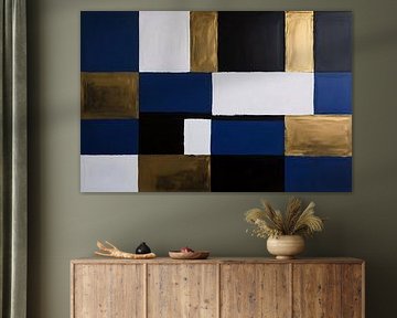 Geometric abstract design in colour by Art & Soul Creations