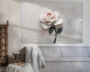 Abstract rose on canvas by Art & Soul Creations