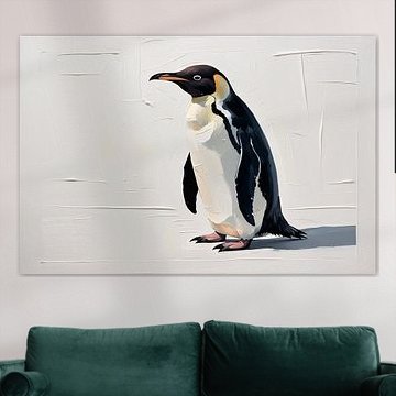 Peinture minimaliste de pingouin sur Art & Soul Creations