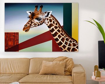 Giraffe met geometrische vormen van Art & Soul Creations