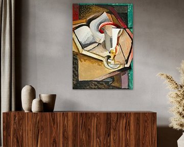 Antonín Procházka - Still Life with Cup and Book (1915) by Peter Balan