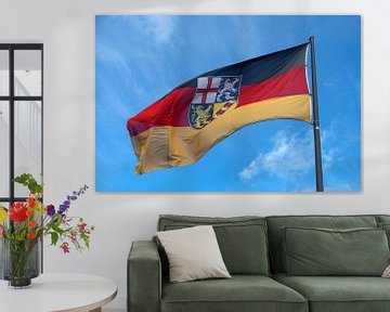 Flag Saarland by Richard Wareham