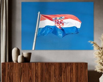 Flag Croatia by Richard Wareham