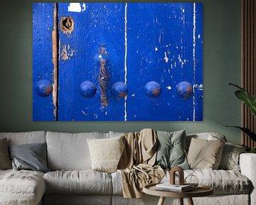 Weathered blue door by Artstudio1622