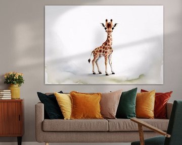 Realistische baby giraffe illustratie van Art & Soul Creations