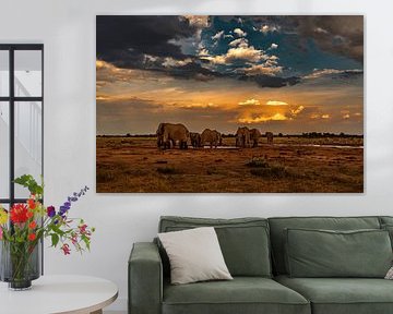 Elephants in Botswana by Puravida - Photography and photo art