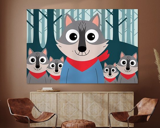 Example of the artwork in a room