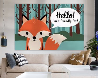 Example of the artwork in a room