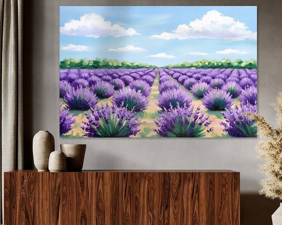 Example of the artwork in a room