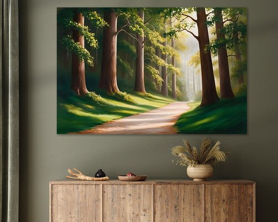 Example of the artwork in a room