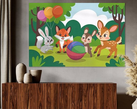 Example of the artwork in a room