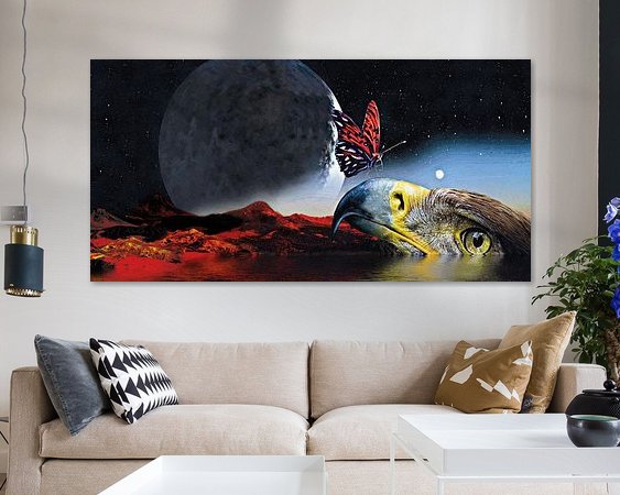 Example of the artwork in a room