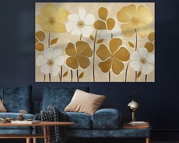 Golden flowers by Bert Nijholt