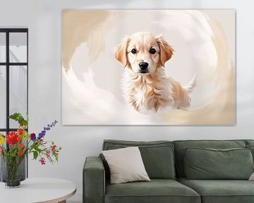 Schattige jonge hond portret