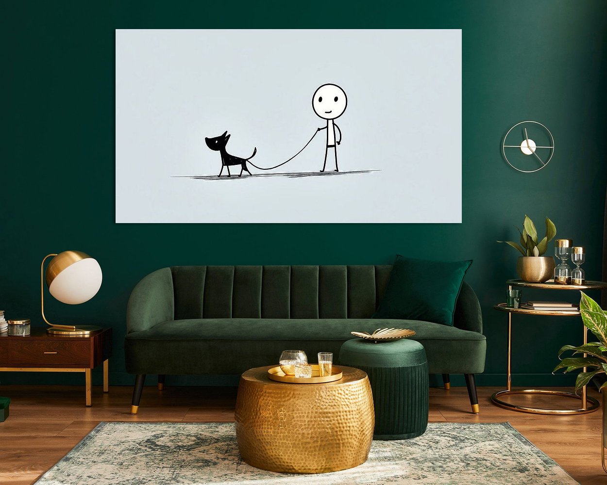 Example of the artwork in a room