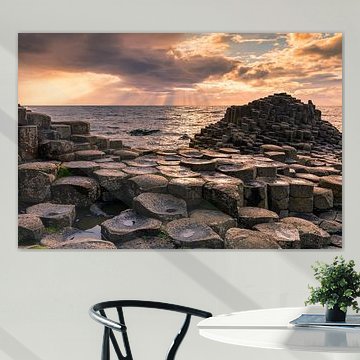 Sunset at the Giant's Causeway, Northern Ireland by Henk Meijer Photography