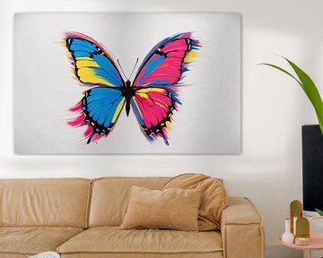 Kleurrijke abstracte vlinder kunst van Art & Soul Creations