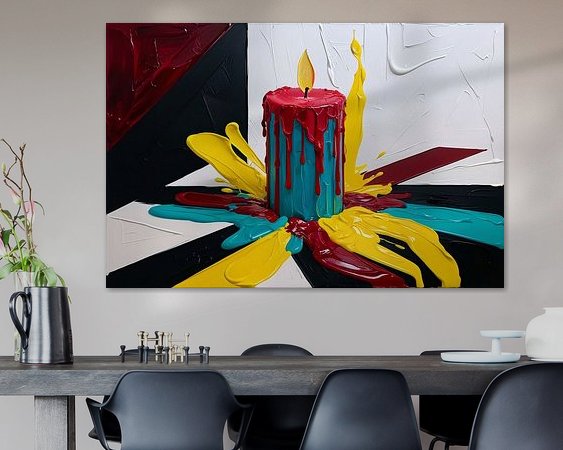 Example of the artwork in a room