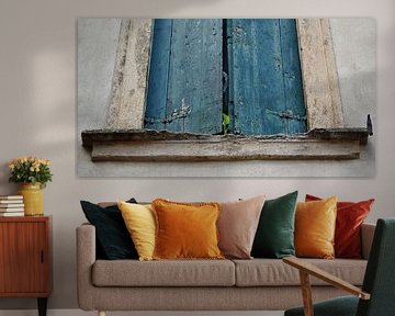Street Art Bloemenraam Italië van Martijn Jebbink Fotografie