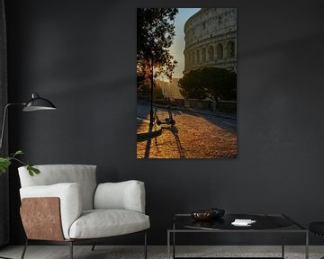 Straatkunst Colosseum Rome Italië van Martijn Jebbink Fotografie