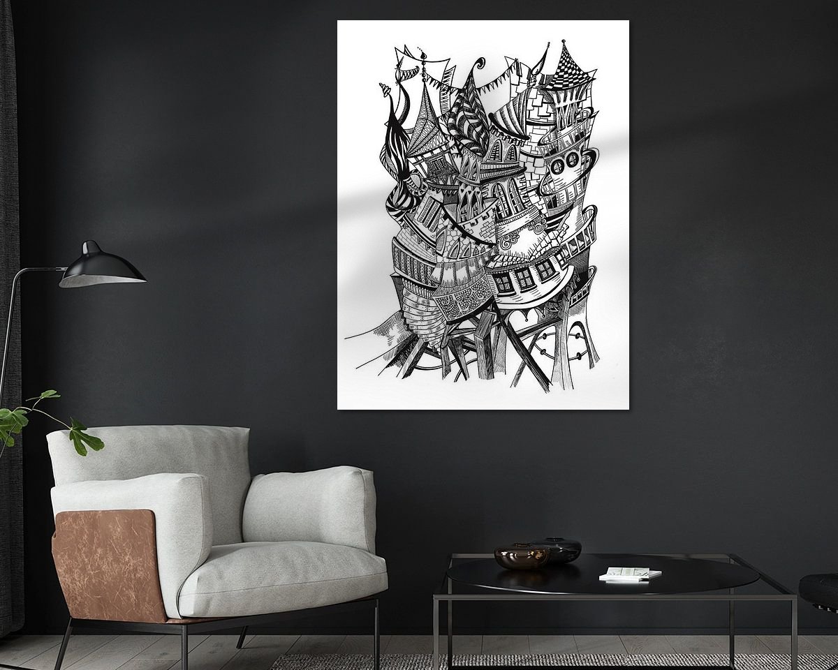 Example of the artwork in a room