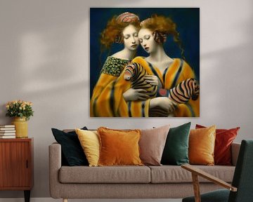Vrouwen met gebreide kleding van Ton Kuijpers